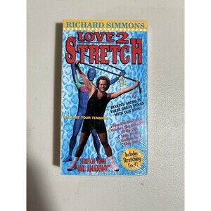 Richard Simmons Love 2 Stretch VHS Movie 1997 Workout Video New Sealed